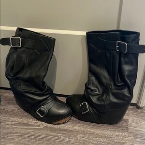 RARE Irregular Choice Longer Lashes Boot